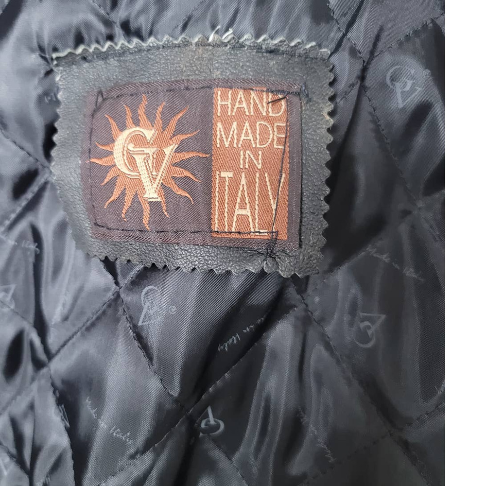 Vintage Gianni Versace Leather Jacket Hand Made In Italy - Picture 7 of 7